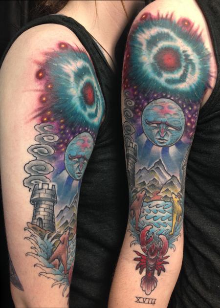 Tattoos - Tarot arm - 97616